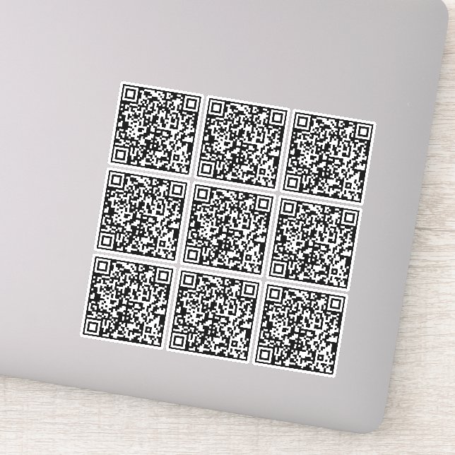 Create 9 Scannable QR Codes Instantly Black White (Detail)