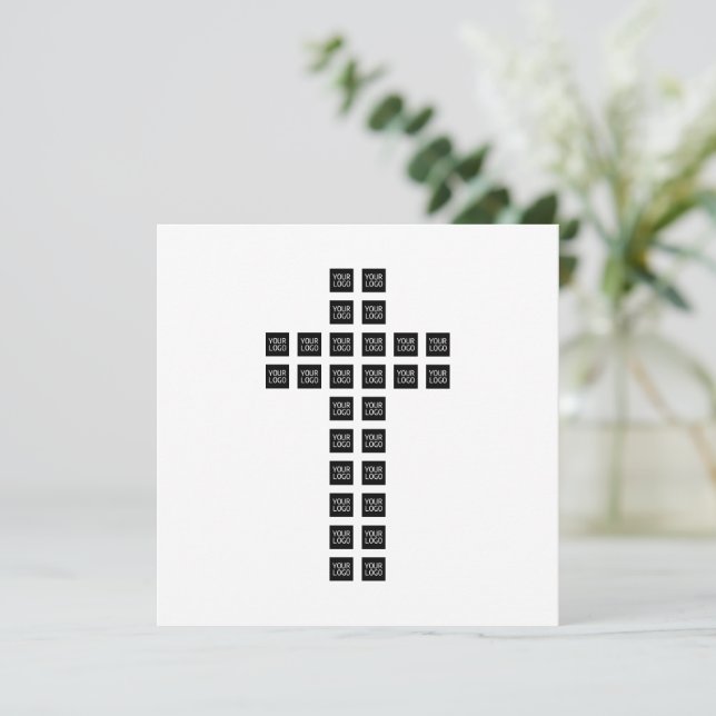 Create a Cross Pattern with any Logo or Image Card (Standing Front)