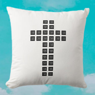 Create a Cross Pattern with any Logo or Image Cushion