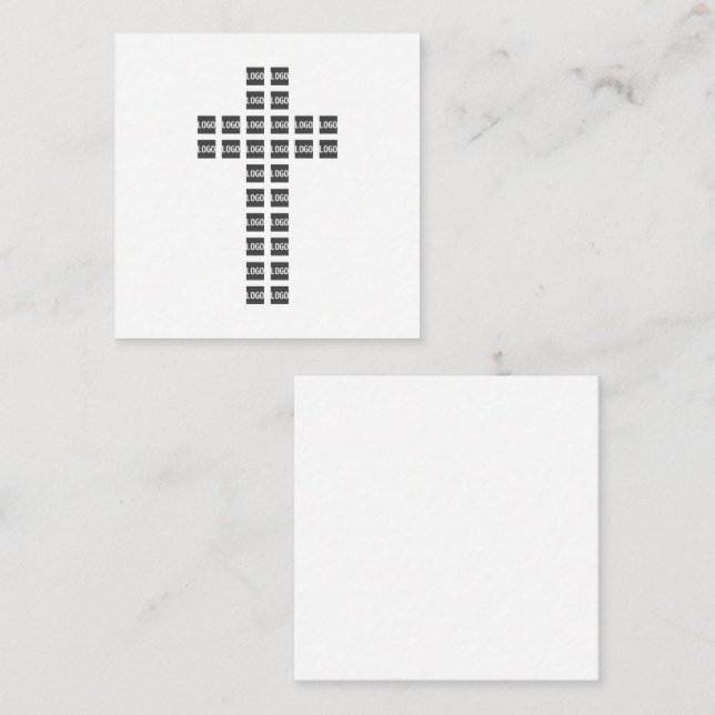 Create a Cross Pattern with any Logo or Image Enclosure Card (Front/Back)