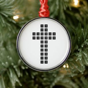 Create a Cross Pattern with any Logo or Image Metal Tree Decoration