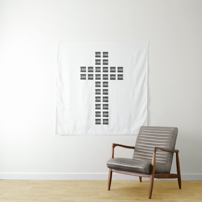 Create a Cross Pattern with any Logo or Image Tapestry (In Situ)