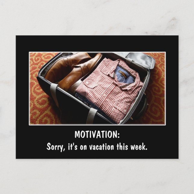 Create a custom demotivational gift postcard (Front)