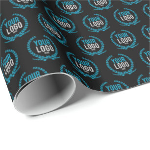 Create a Custom Logo Colour Dark Wrapping Paper