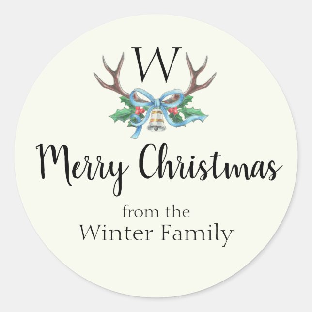 Create a Custom Monogram Name Gift Tag (Front)