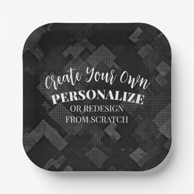 Create a Custom Paper Plate (Front)