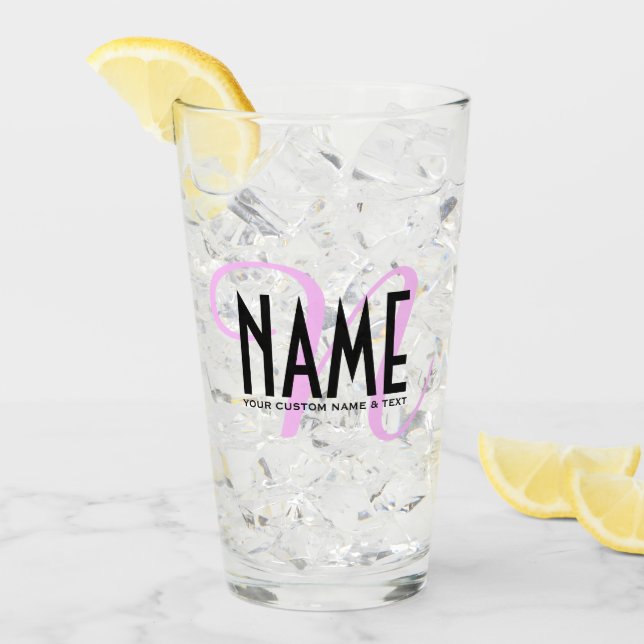 Create a Custom Personalised Name Glass (Front Ice)