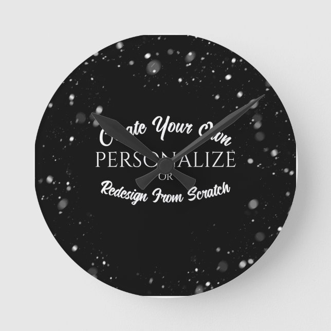 Create a Custom Personalised Round Clock (Front)