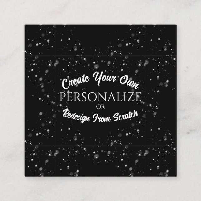 Create a Custom Personalised Square Business Card (Front)