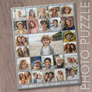 Create a Custom Photo Collage - 25 Photos Jigsaw Puzzle