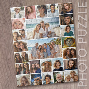 Create a Custom Photo Collage - 25 Photos Jigsaw Puzzle