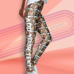 Create a Custom Photo Collage - 6 Photos - Text Leggings<br><div class="desc">Upload 6 fun photos and then add text to make a personalised item to wear! Use your favourite photo or pictures to make a fun keepsake to share with friends.</div>