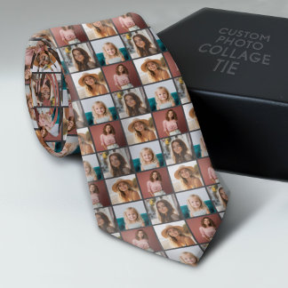 Create a Custom Photo Collage Pattern - 4 Photos Tie