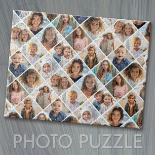 Create a Custom Photo Collage with 12 Photos Jigsaw Puzzle