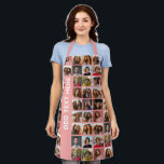 Create a Custom Photo Collage with 18 Photos Apron<br><div class="desc">Use your favourite photo or pictures to make a fun keepsake to share with friends. A funky photo collage with text that is off centre but very noticeable. Add a name or event in the text block.</div>
