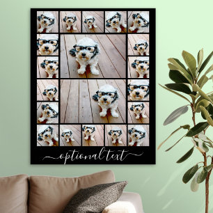 Create a Custom Photo Collage with 20 Photos Poster