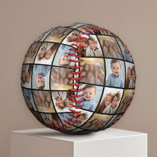 Create a Custom Photo Collage with 3 Photos black Baseball