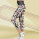 Create a Custom Photo Collage with 4 Photos black Capri Leggings<br><div class="desc">Use your favourite 4 square photos or pictures to make a fun keepsake to share with friends. A unique piece of clothing that is completely covered in small pictures. For best results, crop all of your photos into squares before uploading to this collage. You can also change the background and...</div>