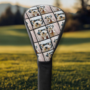 Create a Custom Photo Collage with 4 Photos Golf Head Cover