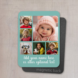 Create a Custom Photo Collage with 6 Photos Magnet