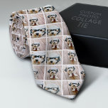 Create a Custom Photo Collage with 6 Photos White Tie<br><div class="desc">For best results,  crop your photos into squares before uploading. A modern grid design with an all-over print of your photos. Use your favourite photo or pictures to make a fun keepsake to share with friends.</div>