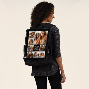 Create a Custom Photo Collage with 8 Photos Backpack