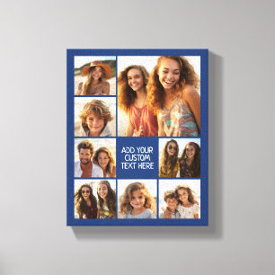 Create a Custom Photo Collage with 8 Photos Canvas Print