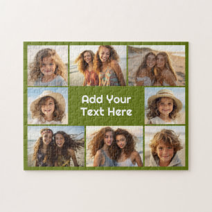 Create a Custom Photo Collage with 8 Photos Jigsaw Puzzle