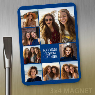 Create a Custom Photo Collage with 8 Photos Magnet