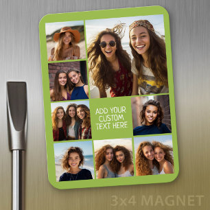 Create a Custom Photo Collage with 8 Photos Magnet