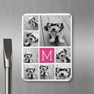 Create a Custom Photo Collage with 8 Photos Magnet