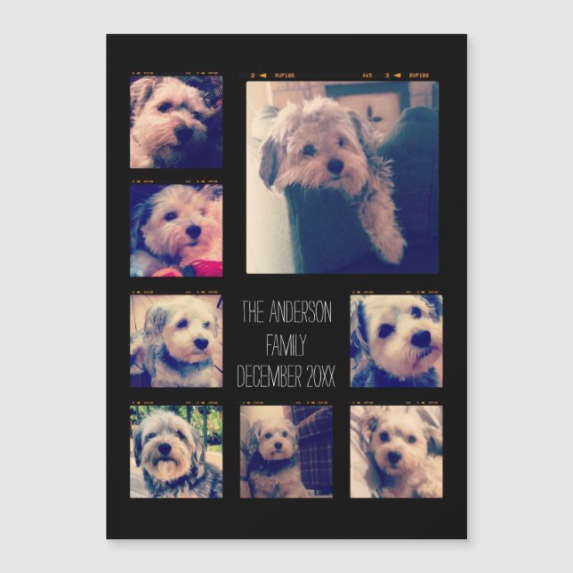 Create a Custom Photo Collage with 8 Photos Magnet (Front)
