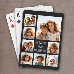 Create a Custom Photo Collage with 8 Photos Playing Cards
