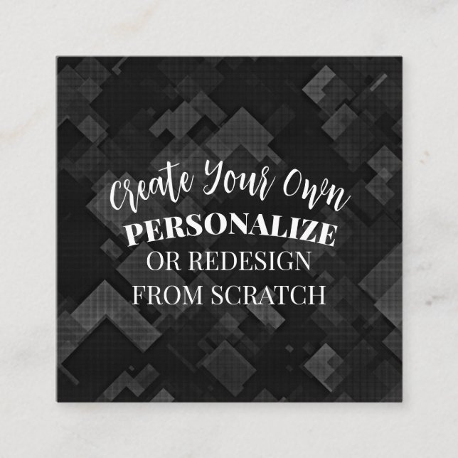 Create a Custom Square Business Card (Front)