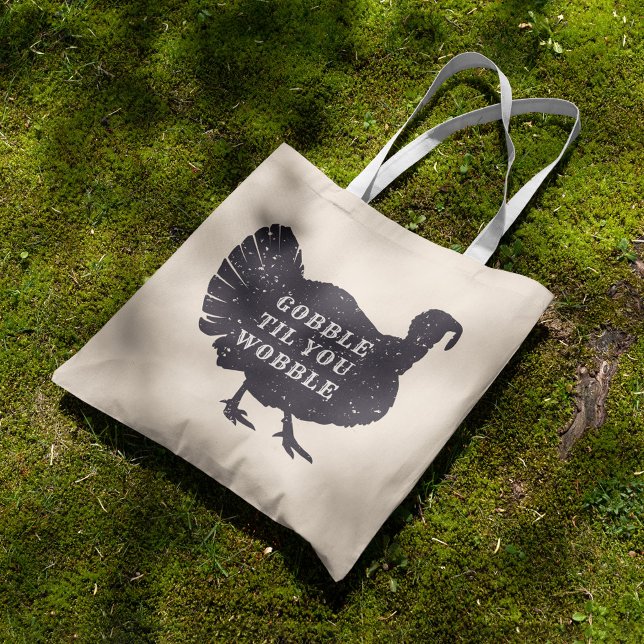 Create A Custom Text Turkey Tote Bag (Creator Uploaded)