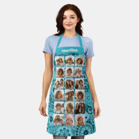Create a Funky Photo Collage with 18 Photos Blue