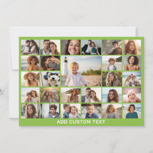 Create a Funky Photo Collage with 27 Photos Holiday Card
