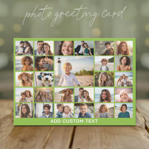 Create a Funky Photo Collage with 27 Photos Holiday Card