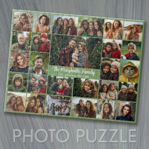 Create a Funky Photo Collage with 27 Photos Jigsaw Puzzle