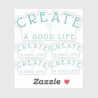Create a Good Life Set of 5 Teal