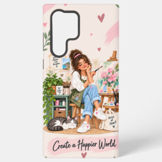 Create a Happier World Artist Samsung Galaxy S22 U Case