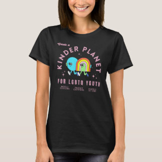 Create A Kinder Planet LGBTQ Ally Protect Trans Ki T-Shirt