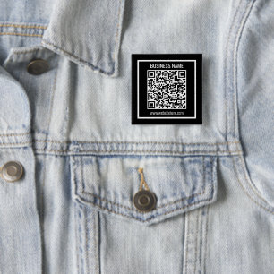 Create a Modern QR code Instantly  15 Cm Square Badge