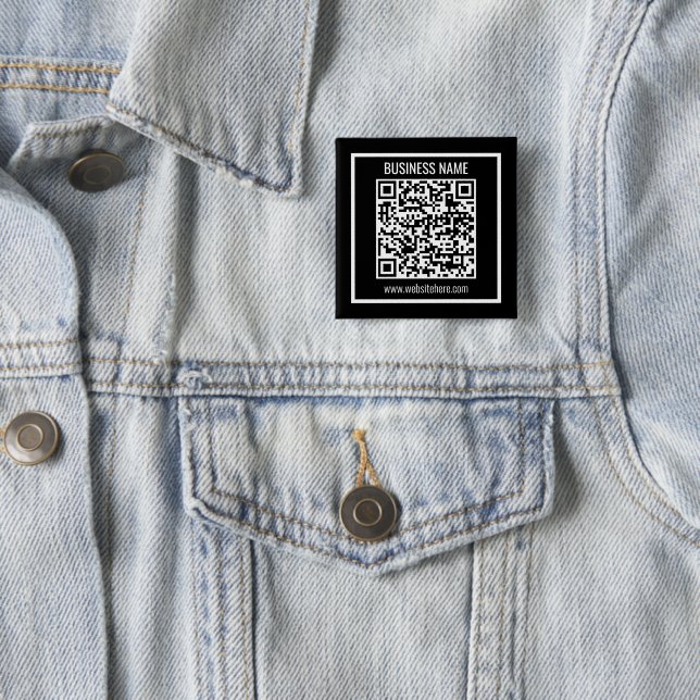 Create a Modern QR code Instantly  15 Cm Square Badge (In Situ)