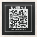 Create a Modern QR code Instantly  Glass Coaster<br><div class="desc">Simply add your website’s URL to instantly create a QR code that’s scannable by a smart phones camera.</div>