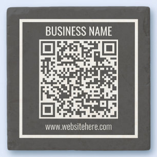 Create a Modern QR code Instantly Stone Coaster