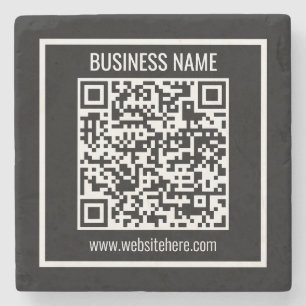 Create a Modern QR code Instantly  Stone Coaster