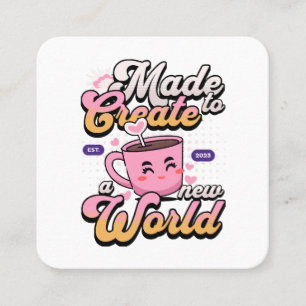 Create a new world square business card