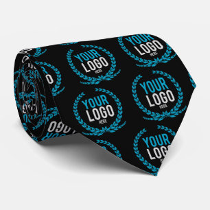Create A Patterned   Dark Coloured Business Logo Tie