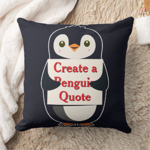 Create a Penguin Quote Cushion